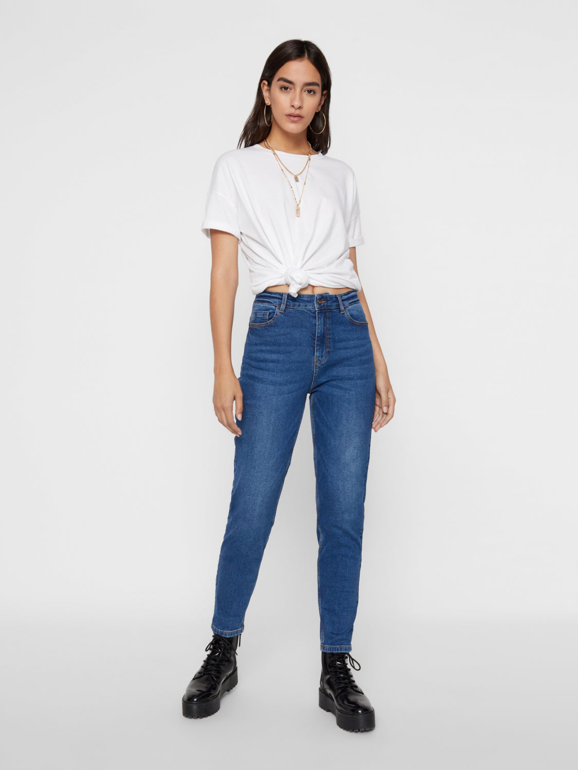 PCKESIA Jeans - Dark Blue Denim